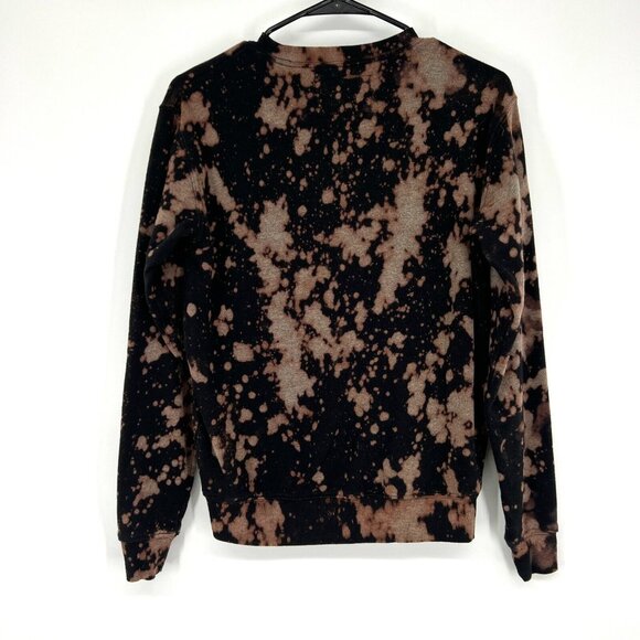 Friends TV Sweatshirt Black Bleached Crew Neck Pullover Long Sleeve - Picture 6 of 9